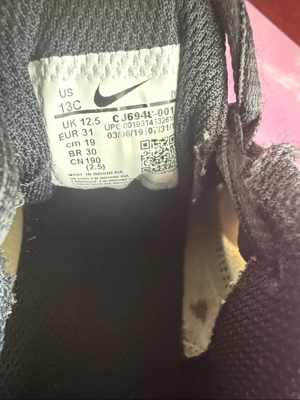 Nike Kids Black Sneakers AirMax